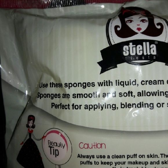 Stella makeup sponges. Never used. Still in pack. - Picture 2 of 3